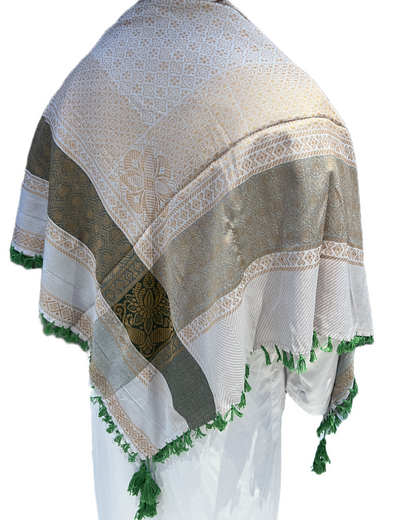 Shemagh Cinzento Verde