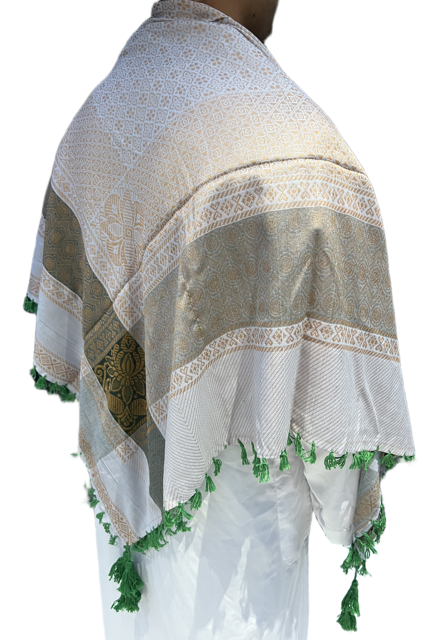 Shemagh Cinzento Verde