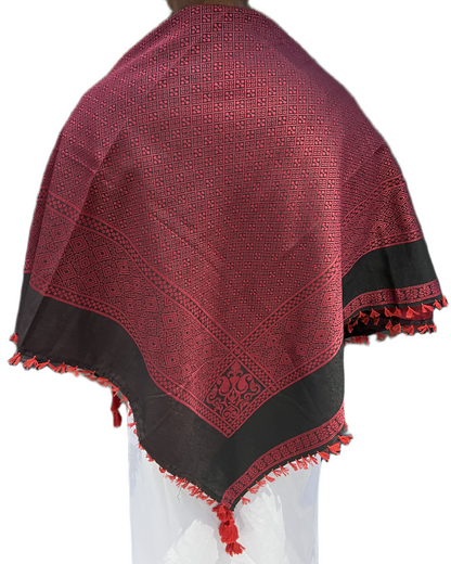 Shemagh Rosso Nero