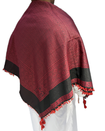 Shemagh Rosso Nero