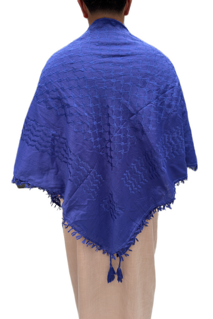 Kufiya Fully Royal Blue Premium