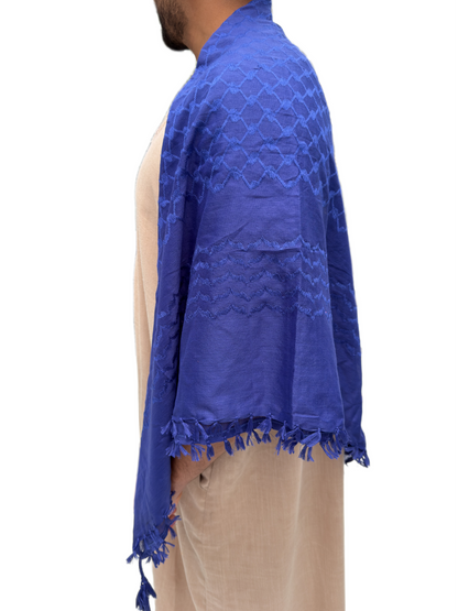 Kufiya Fully Royal Blue Premium