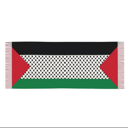 Großer Palästina-Schal mit weichem Stoff, 200 x 70 cm