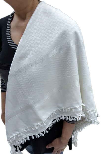 Kufiya Fully White Premium