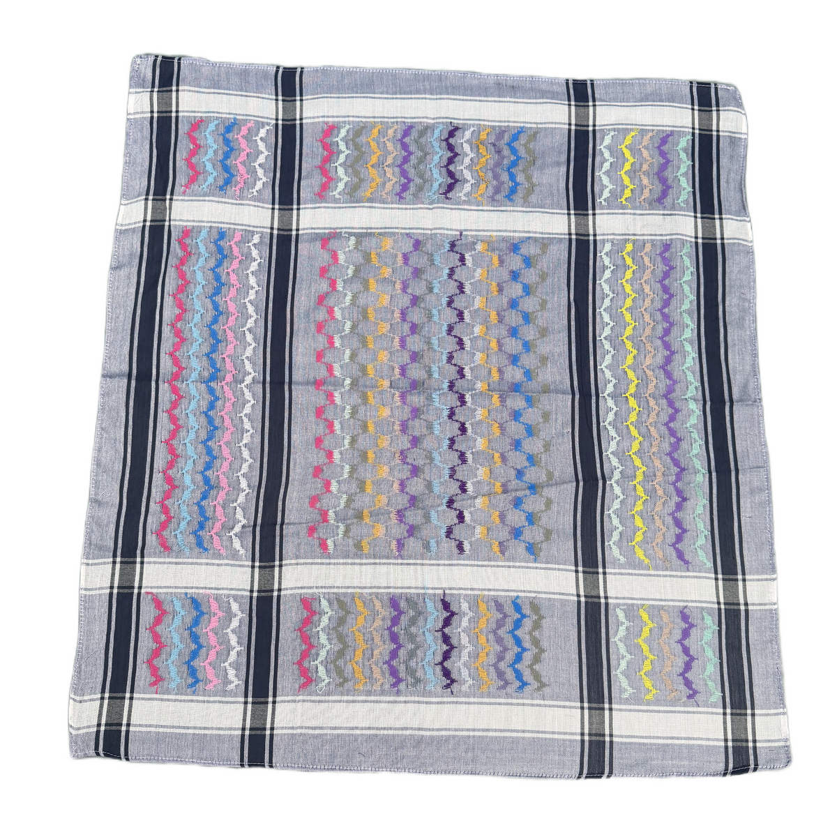Kufiya/Keffiyeh Bandana Purple Rainbow