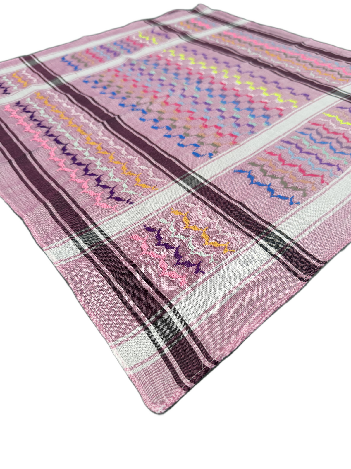 Kufiya/Keffiyeh Bandana Pink Rainbow