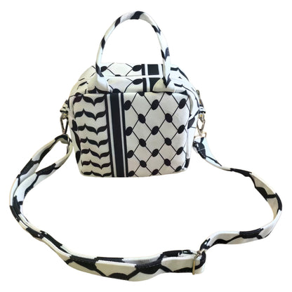 Messenger Bag Zwart/Wit