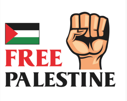 Free Palestine Sticker 9x11 cm 5/10/20/40 Stuks