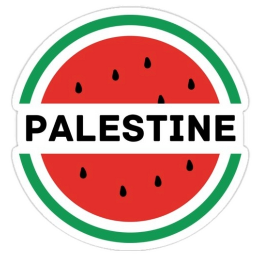Palestine Watermeloen Sticker 9x11 cm 5/10/20/40 Stuks