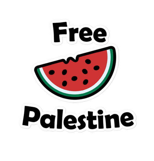 Free Palestine Watermeloen Sticker 9x11 cm 5/10/20/40 Stuks