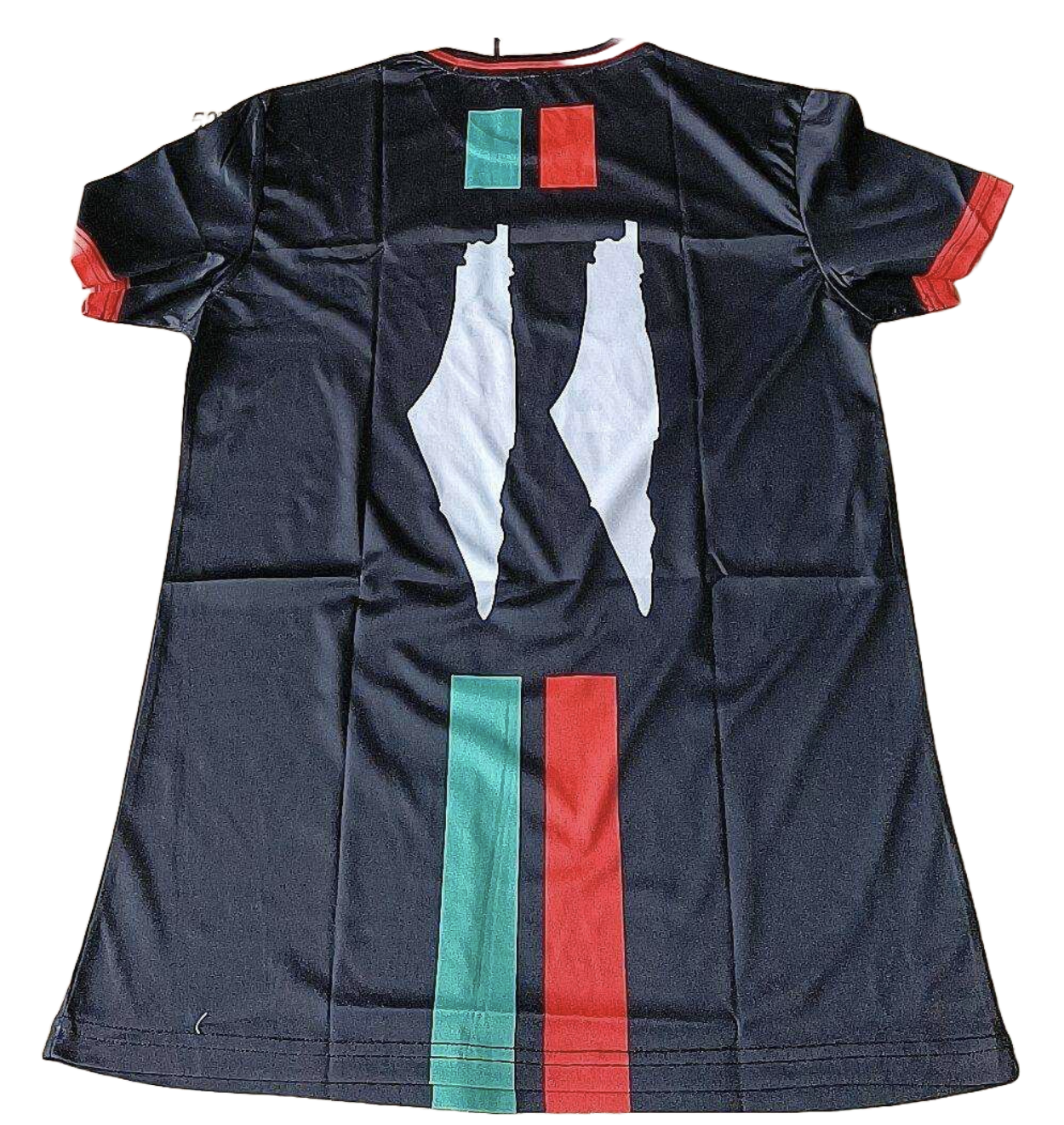 Palestina Voetbal T-shirt Unisex Zwart