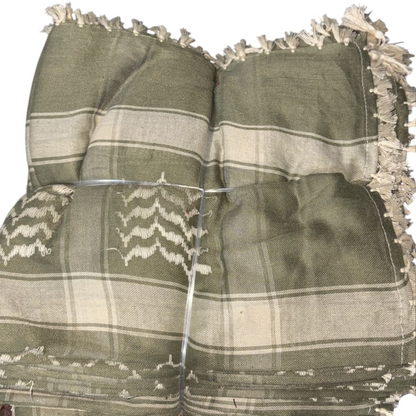 Kufiya/Keffiyeh Olive Green 100% Cotton