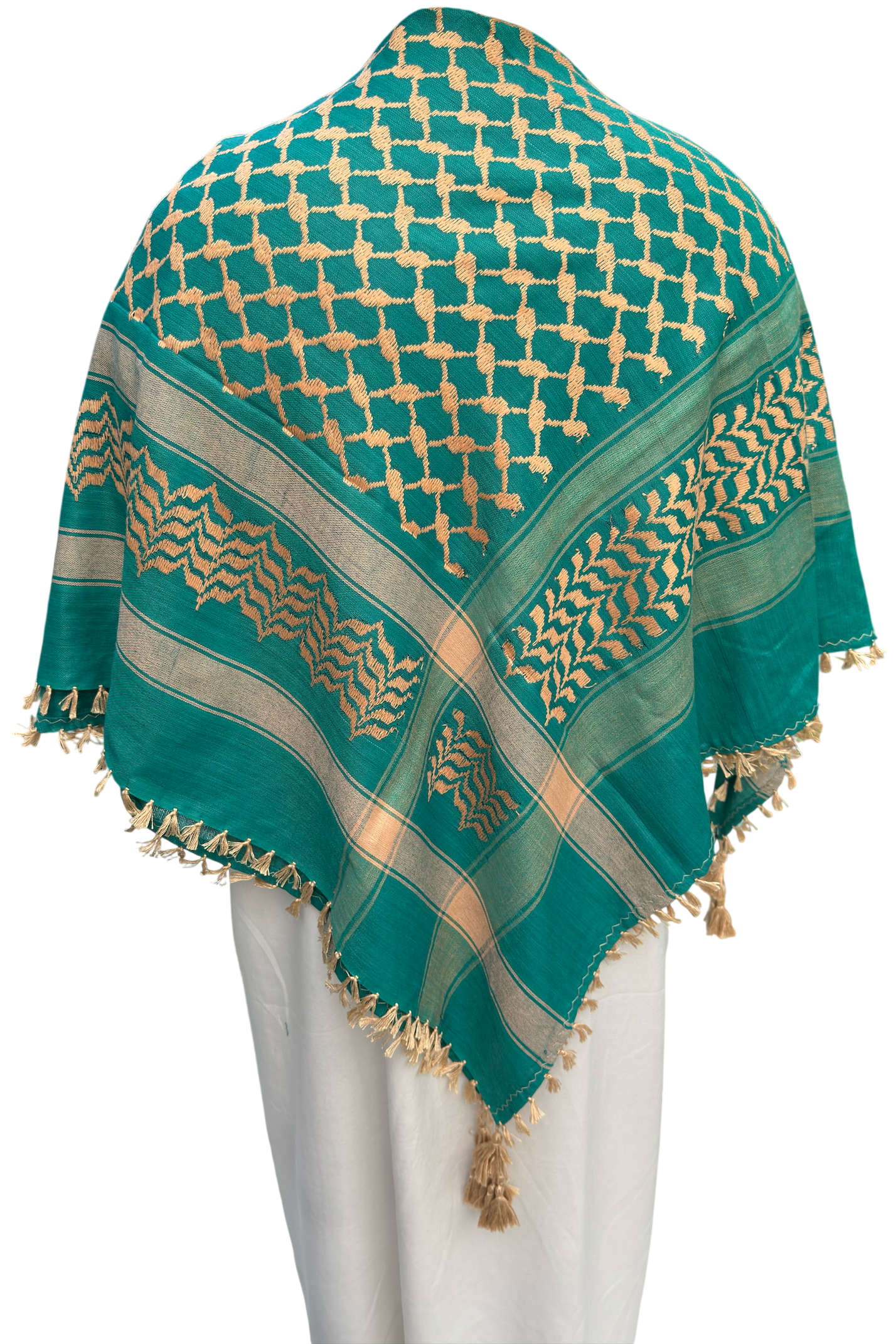 Kufiya/Keffiyeh Hellblau 100% Baumwolle