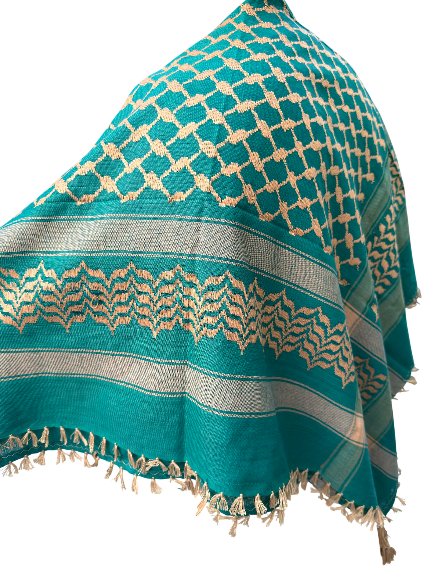 Kufiya/Keffiyeh Hellblau 100% Baumwolle