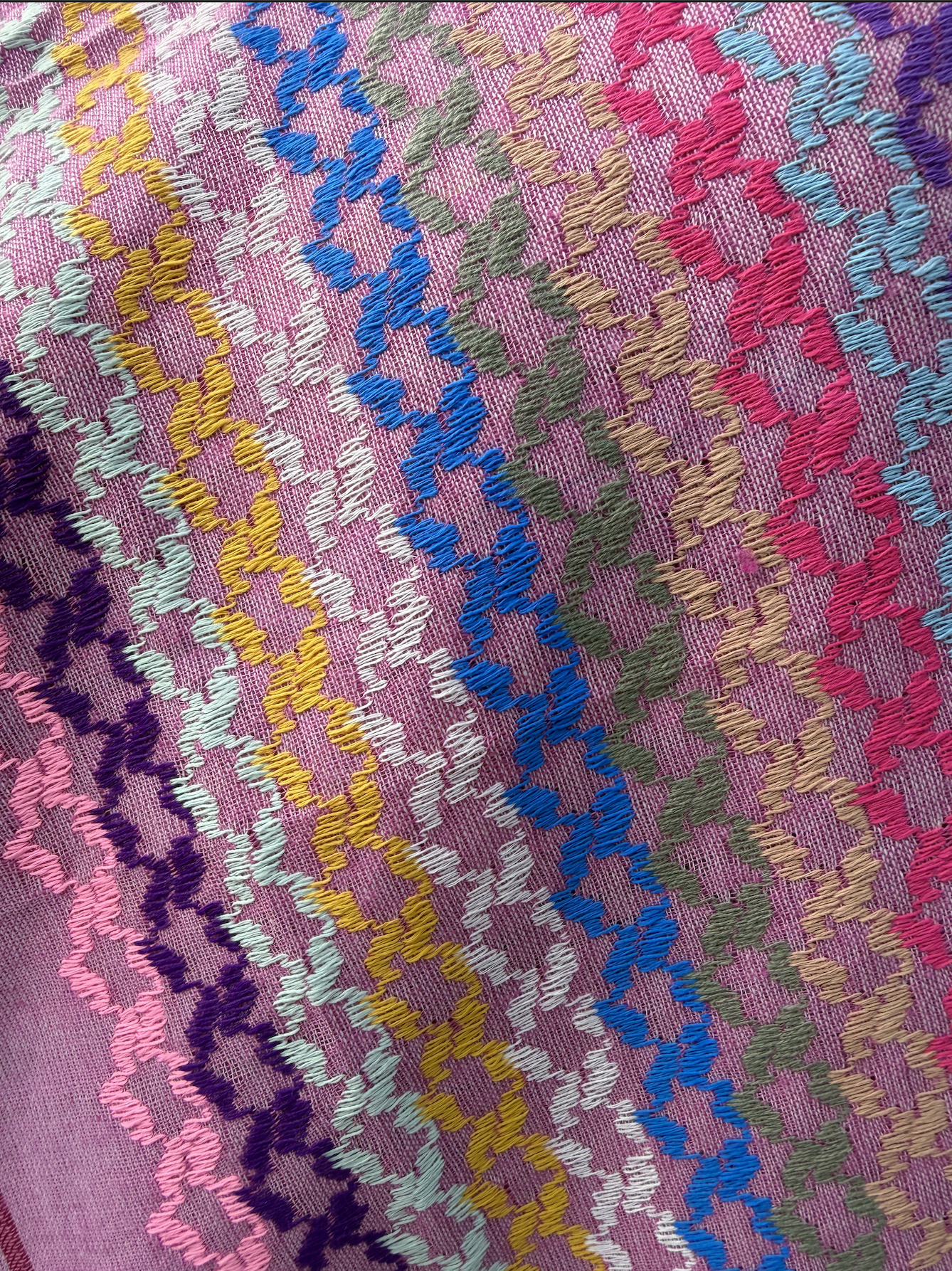 Kufiya/Keffiyeh Pink Rainbow