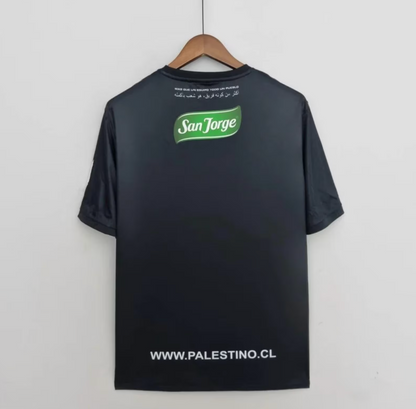 Palestino 2022-2023 Away Kit Black 