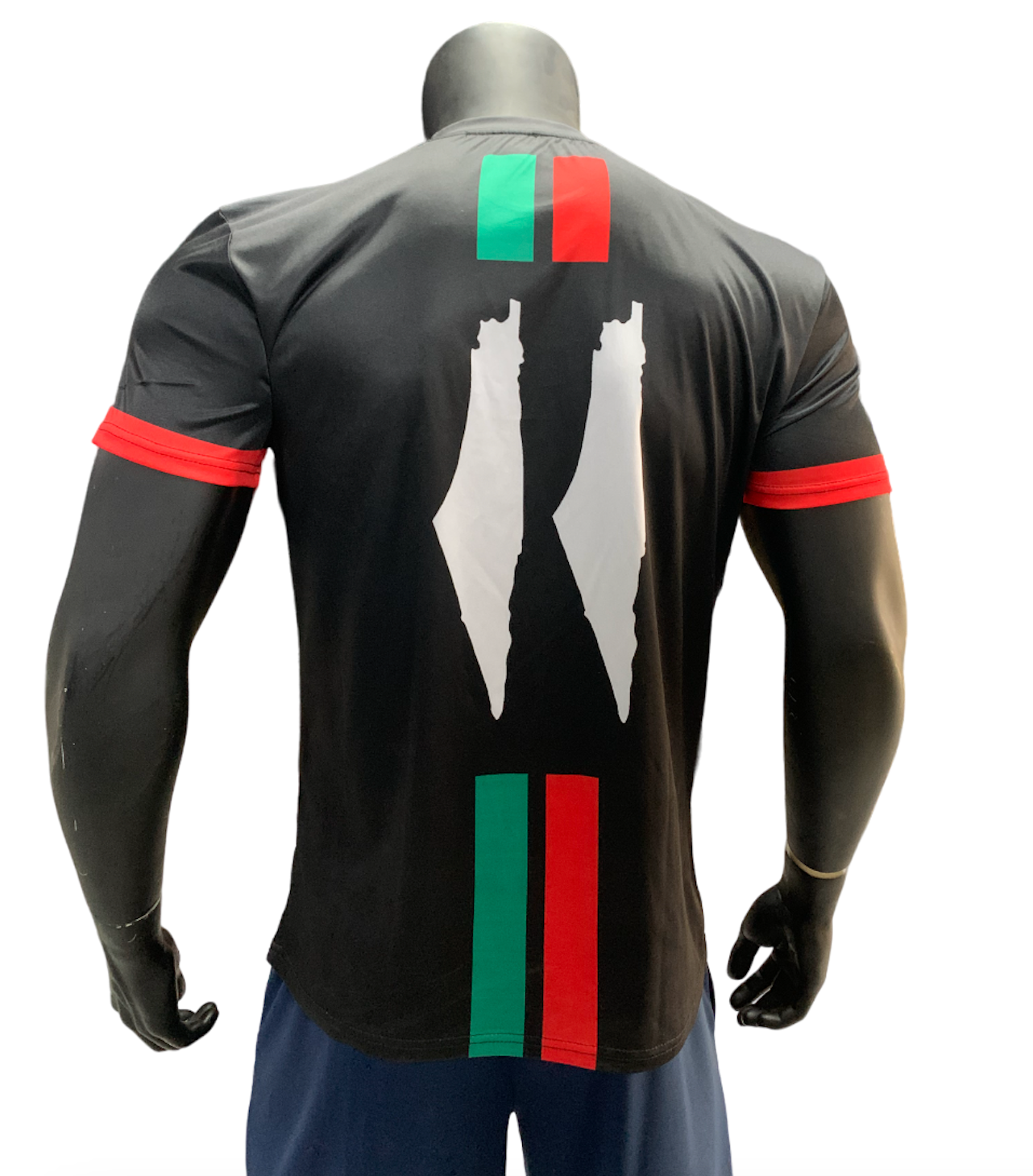 Palestine United Voetbal T-shirt Unisex Zwart