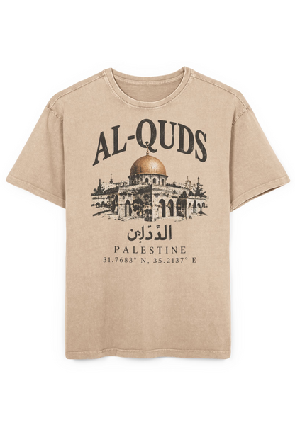 Al-Quds Washed Oversized Tee