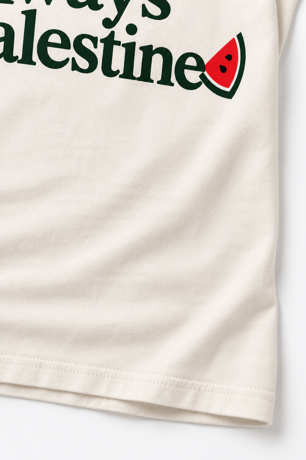 Always Palestine Tee detail shirt