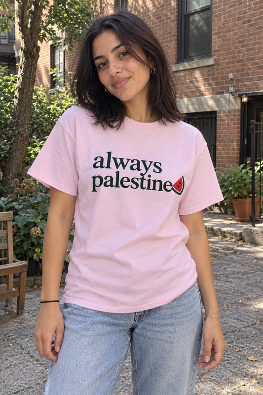T-shirt « Toujours la Palestine » ugc-pink