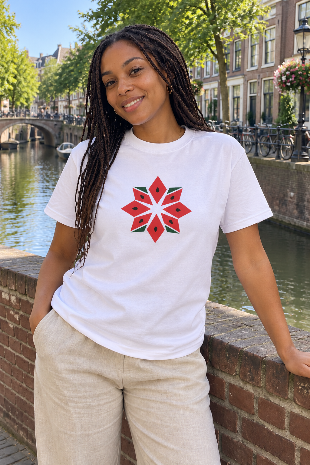 Melon Tatreez Tee ugc-white